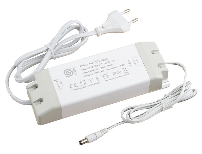 Transformátor plochý pro LED 12V 75W